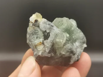 

126.6g.Natural green blue fluorite, crystal mineral crystal specimen