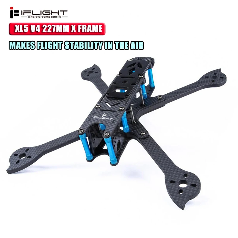 IFlight XL5 V4 True X 227 мм FPV гоночная рамка Комплект 123 г FPV гоночный Радиоуправляемый Дрон Квадрокоптер запасные аксессуары для DIY
