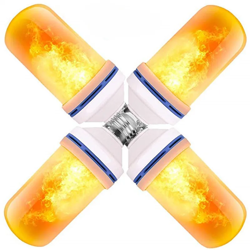 

Led Flame Effect Light 99 leds 4 Models Dimmable Flame Flickering Decorative E27 Emulation Fire Bulbs AC85-265V Decor Lamp