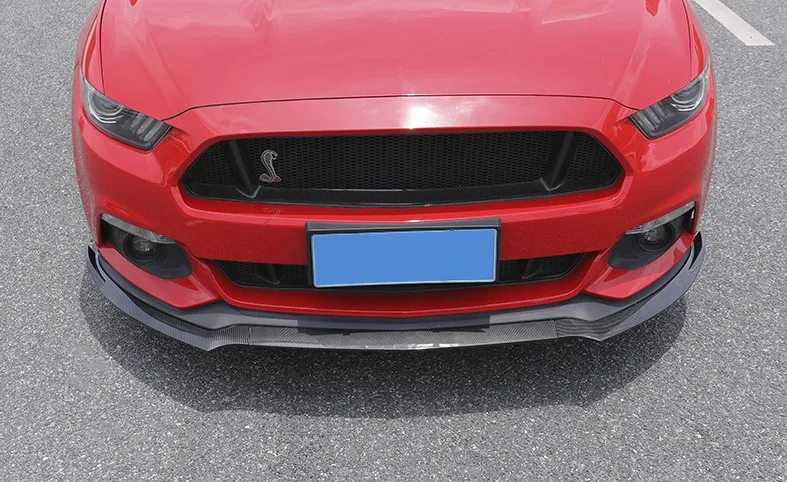 Автомобильные аксессуары передний бампер спойлер разветвители для Ford Mustang PP матовый Blak глянцевый черный не для Shelby GT350
