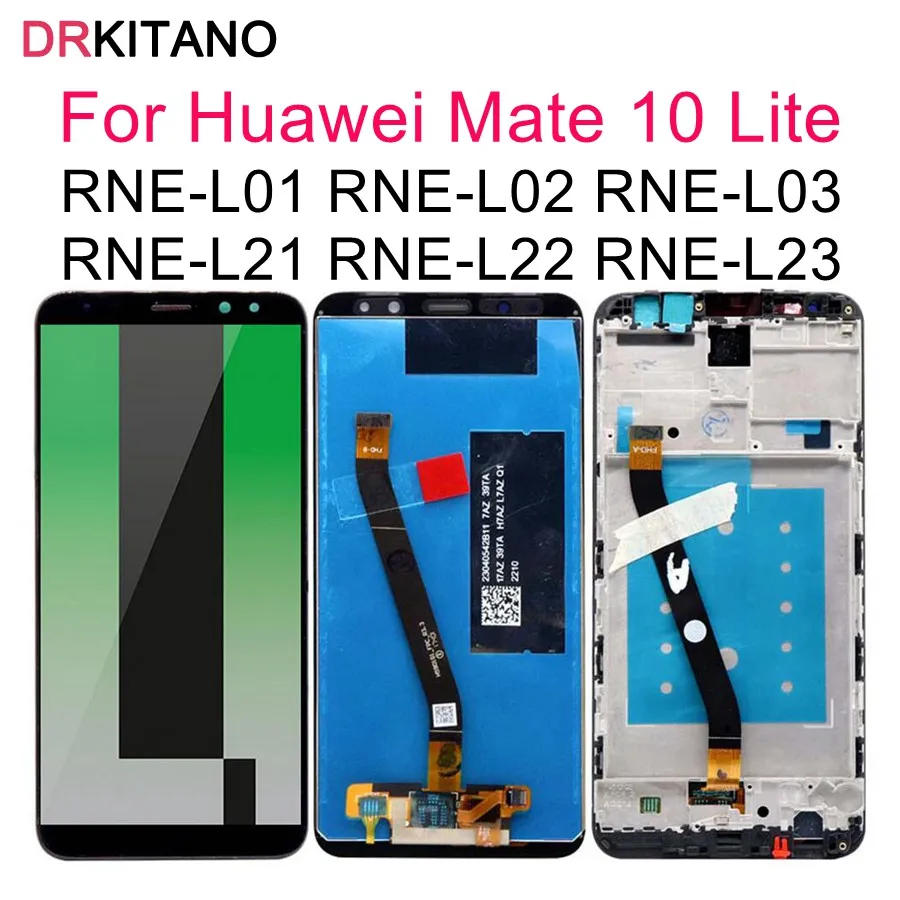 Для HUAWEI Mate 10 Lite ЖК-дисплей с сенсорным экраном с рамкой для Huawei Mate 10 Lite ЖК-экран Nova 2i ЖК-RNE-L21 Pantalla