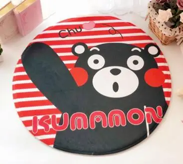 60 см Duffy Kumamon аниме ковер украшения круглые домашние мягкие ковры мультфильм Спальня коврики для ванной плюшевые коврики коврик для двери