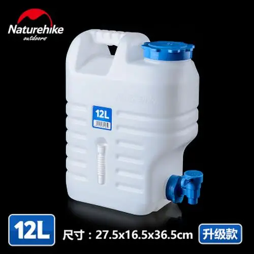 NatureHike 10L 12L 18L 24L полиэтиленовый резервуар для воды ведро открытый кемпинг контейнер для воды питьевая система водный горшок Туристическое оборудование - Цвет: 12L