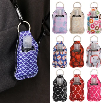 

30ML Refillable Bottles Reusable Bottles Liquid Dispenser Travel Bottle Cleanser Cosmetic Container with Keychain Holder