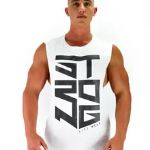 Летний Стильный хлопковый дышащий облегающий Спортивный Повседневный тренировочный мужской жилет для бега