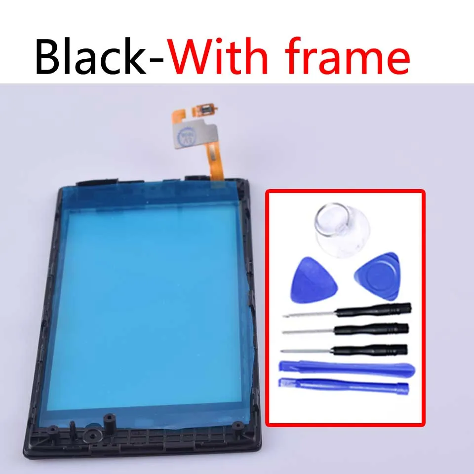 With frame-With tool Для Nokia Lumia 520 N520 сенсорный экран панель дигитайзер сенсор Переднее стекло Внешний сенсорный экран Замена 4,0 дюймов - Цвет: With frame-With tool