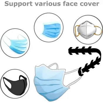 

1Pc Mask Extension Hook Adjustable Anti-slip Ear Mask Grips Silicone Face Mask Extend Hook Fixing Buckle Mouth Mask Accessories