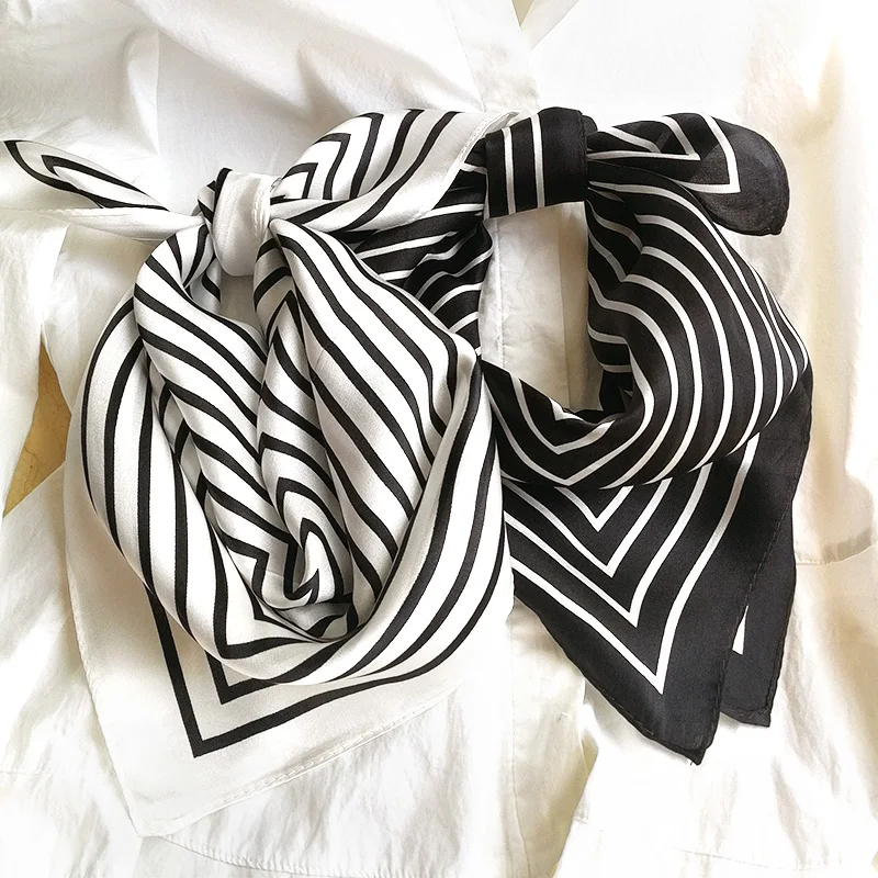 Женский 100% чистый шелк небольшой квадратный шарф обертывание волос шейный