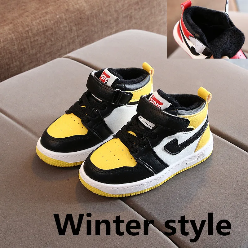 Winter style Высокое качество от 1 до 3 лет детская спортивная обувь для мальчиков и девочек кроссовки на открытом воздухе модная повседневная обувь для новорожденного - Цвет: Winter style