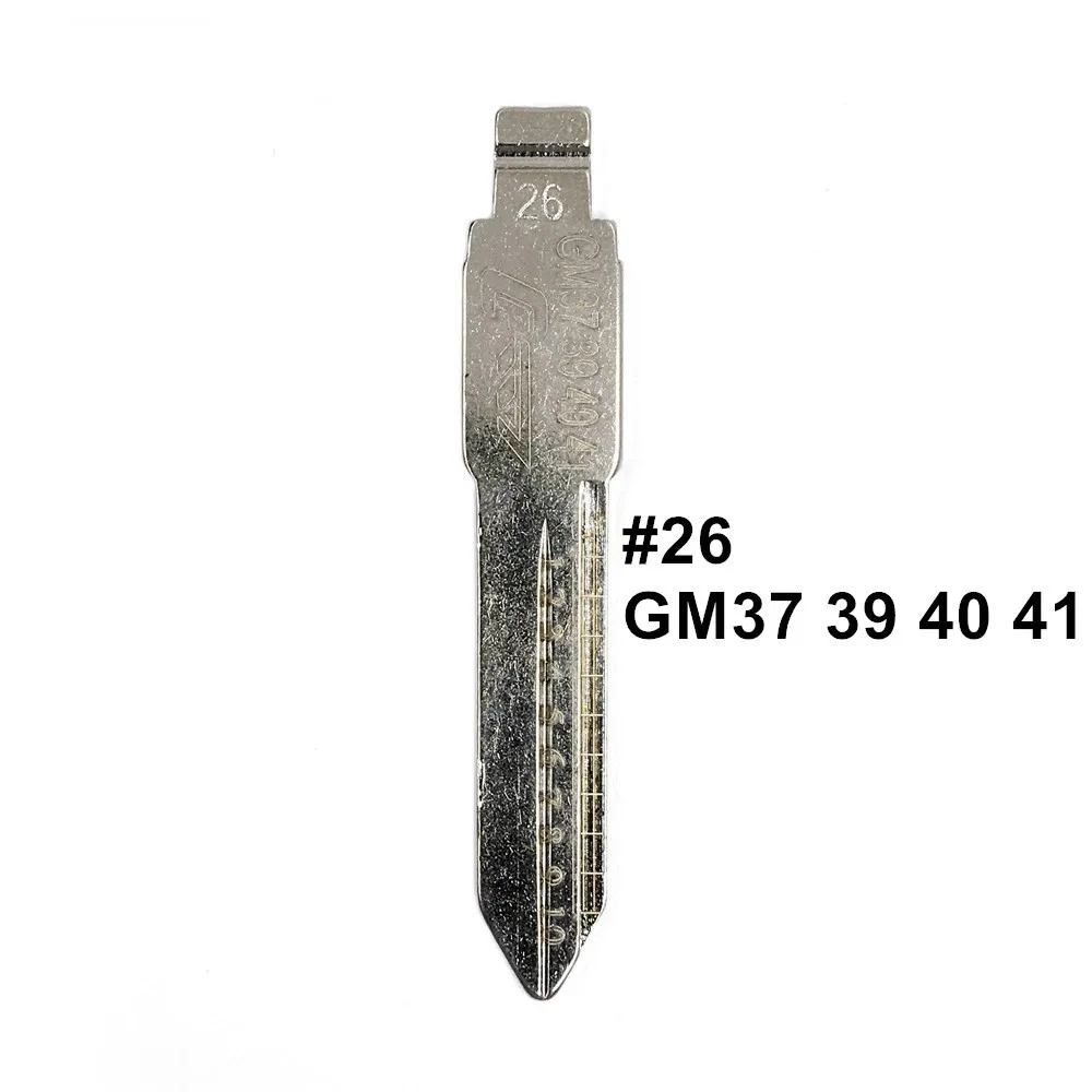 

5 шт. 2 в 1 Lishi GM37 39 40 41 #26 гравировка линии ключа лезвия резки зубов резка ключа пустой для Buick GL8 Regal