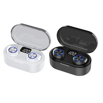 

Wireless Bluetooth 5.0 Headset In-Ear Noise Canceling Headphones with Charging Case,TWS Waterproof Earphones
