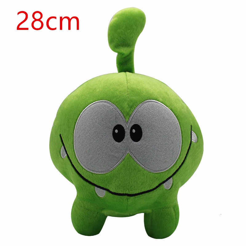 Big 20cm/28cm Cut The Rope Plush Doll Toy Cartoon Cut The Rope Om Nom Stuffed Animals Doll Frog Game Toy For Kids Birthday Gifts - Цвет: 28cm doll