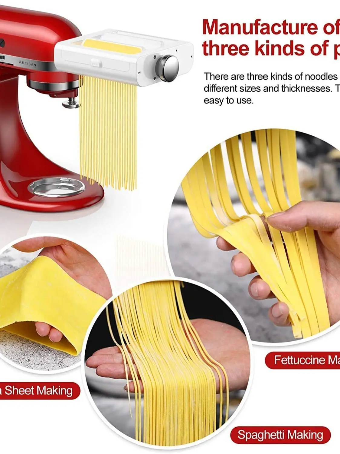 Kitchenaid accessori per Chef, accessorio per Pasta rullo per