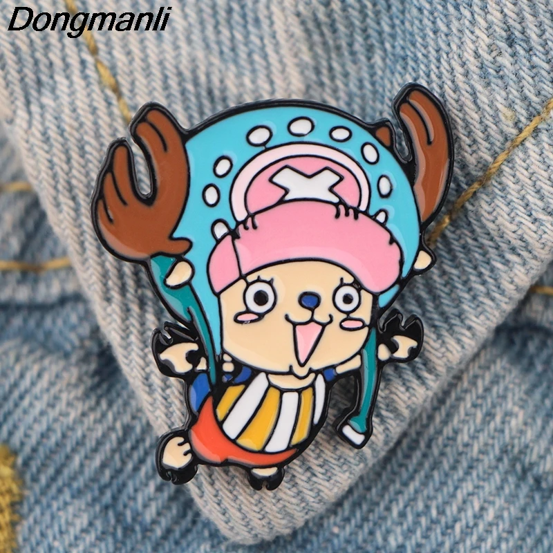 P4301 Dongmanli аниме одна деталь Эмаль Булавка нагрудные значки булавки и броши милые