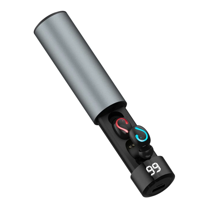 Мини Bluetooth наушники беспроводные голосовые звонки музыкальные стерео наушники с внешним аккумулятором GK99
