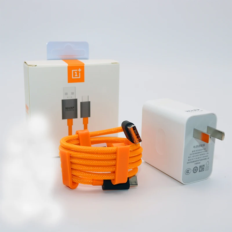 US Add Orange cable Оригинальное зарядное устройство Oneplus 7 Pro 5V = 6A warp 30, адаптер питания, быстрая зарядка для мобильного телефона 1+ 5 5t 6 6t 7T 7T Pro - Тип штекера: US Add Orange cable