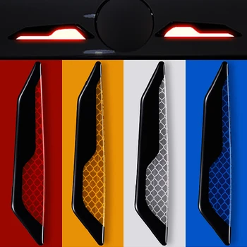 

Car Warning Strip Tape Light Reflector Sticker Exterior Accessories Warning Mark Reflective Door Edge Protection Silane Guard