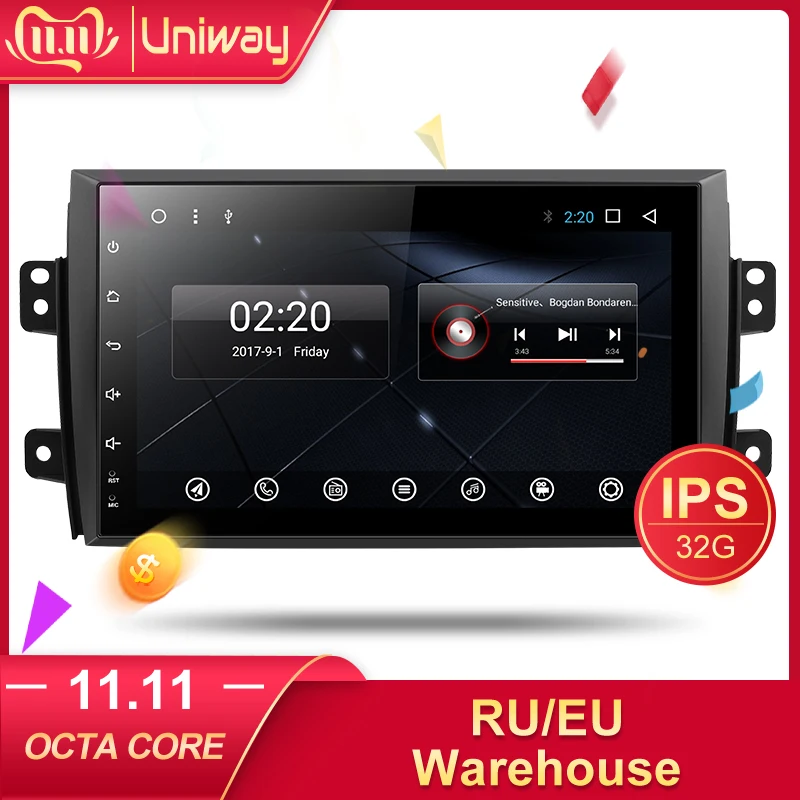 Uniway ATY9071 Android 8.1 автомобильный DVD для Suzuki SX4 2006 2007 2008 2009 2010 2011 2012 2013 автомобилей Радио Навигация|car dvd|radio navigationcar