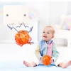 Mini Rubber Basketball Outdoor Indoor Kids Entertainment Play Game Basketball High Quality Soft Rubber Ball For Children 2