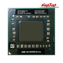Processador amd A8-Series A8-3500M a8, 3500m 1.5 ghz, quatro núcleos, cpu quad-thread, soquete fs1