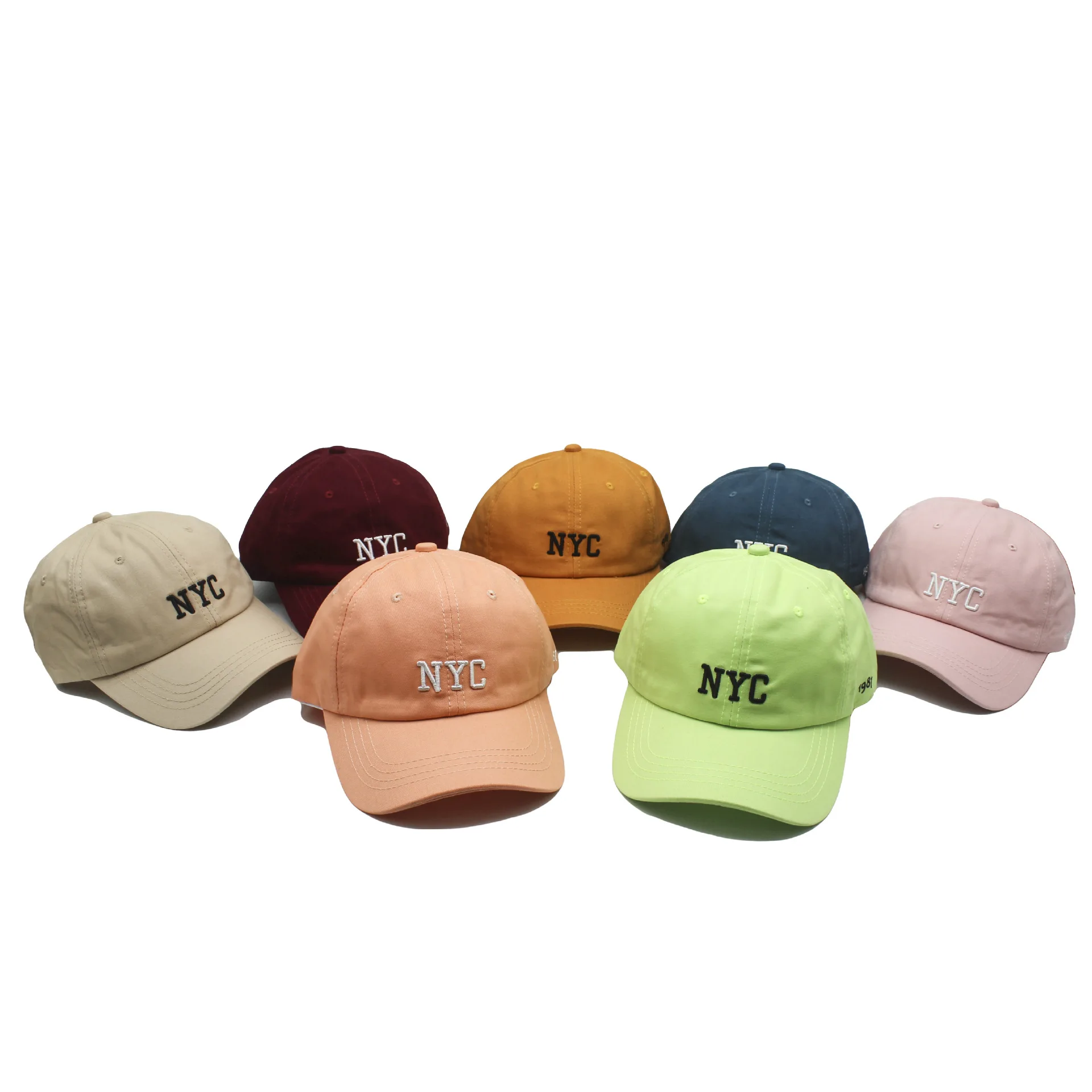 

19 New Style Versatile Korean-style Cool Online Celebrity Style NYC Embroidered Baseball Cap Brim Hat Men And Women Students Ver