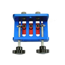 3-в-1 дюбель для деревообработки джиг комплект бурового локатор деревообрабатывающий направитель Сверла Набор инструментов Самоцентрирующийся зажимной Doweling джиг комплект