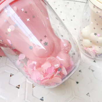 Kawaii Glittery Cat Paw & Ears with Straw Cup 3