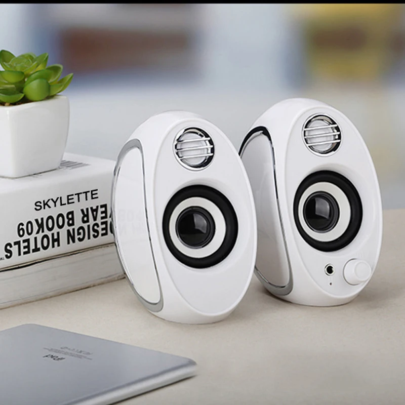 Бас USB+ AUX проводные компьютерные колонки Пара 5 Вт* 2 высокой мощности колонки для ноутбука Настольный телефон портативный мультимедийный громкоговоритель