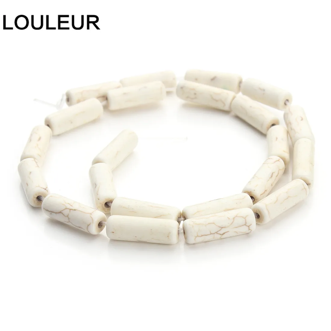 

10 Shapes White Tube Loose Spacer Seed Beads Stone Created Beads White Turquoise or Bracelet Making DIY Jewelry Making Wholesale