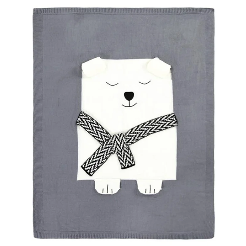 Acrylic Knitted Wool Blanket Three-dimensional Animal Shaped Blanket Baby Napping Small Blanket