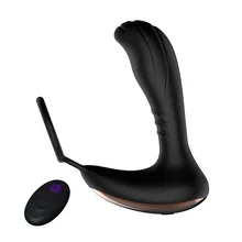 Новые продукты USB перезаряжаемая Мужская простата массажер беспроводной пульт дистанционного управления силикагель для мастурбации на заднем дворике