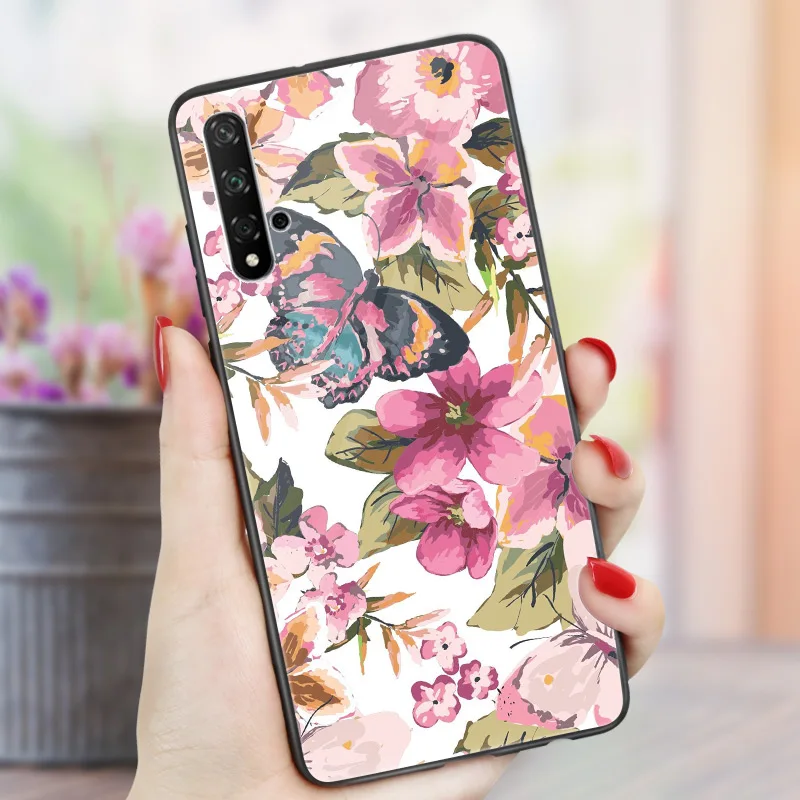 ПК+ ТПУ чехол для телефона для Huawei Honor 9X20 S 10 20 10i 20i 9 Lite 20 Pro 7C 7A Pro 8C 8X 8A 8S вид 20 Коврики 10 Lite чехол с рисунком бабочки