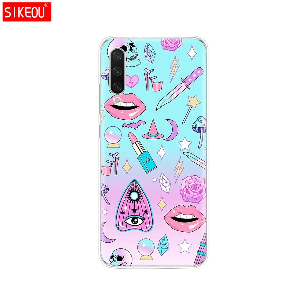 Силиконовый чехол для Xiaomi mi A3, чехол с полной защитой, мягкая задняя крышка из ТПУ, чехол для телефона s для Xio mi A3, бампер, кошечка, цветок - Цвет: 33988