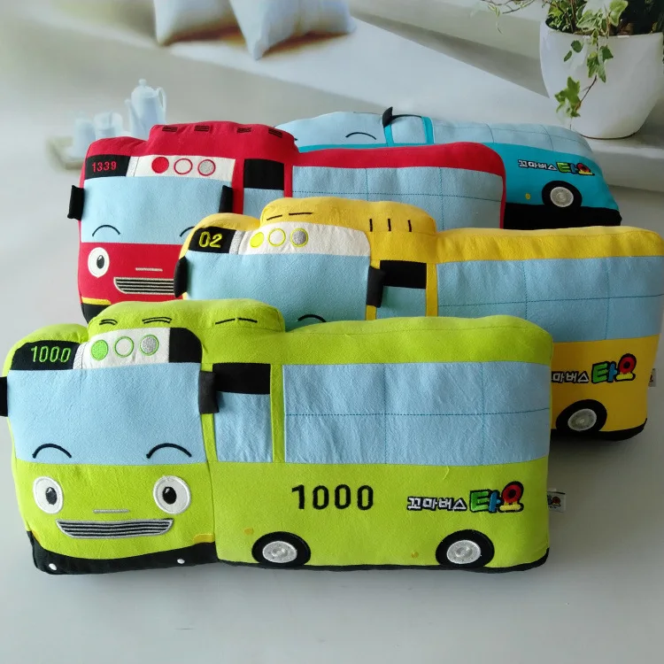 Cute Cartoon Toys Bus Pillow Chase Drama Pillow Office Back Cushion Korean Style High Quality Baby Pillow Paragraph Four Seasons