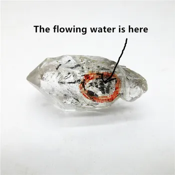 

13g Water Bladder Stone Flowing water Natural White Quartz Crystal Double Points Wands Rock Obelisk Healing Mineral Specimen