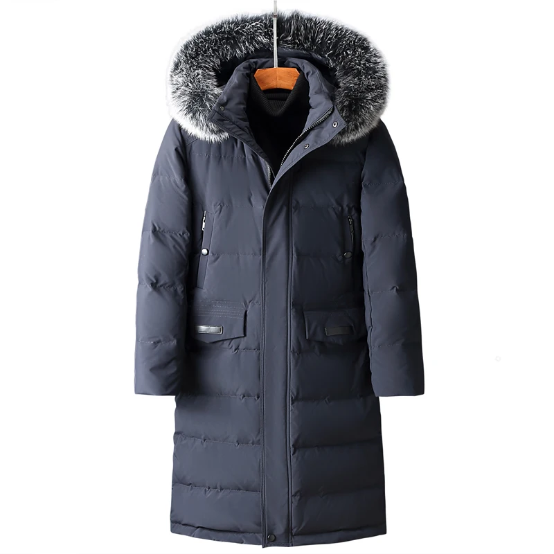 

2019 Men Down Coat Winter Fashion Down Jacket High Quality Parka Men's Thicken White Duck Down Jackets Mens Size M To 3XL -30C