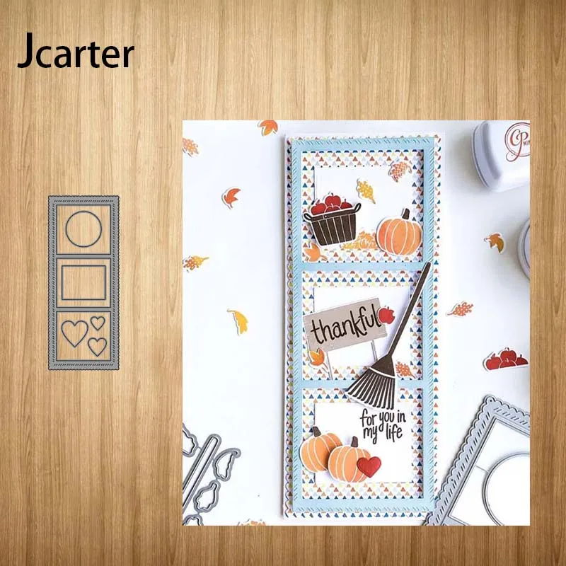 

Rectangle Circle Heart New Design Metal Cutting Dies Craft Stencil Diy Scrapbooking Handmade Card Make Shape Album Decor Model