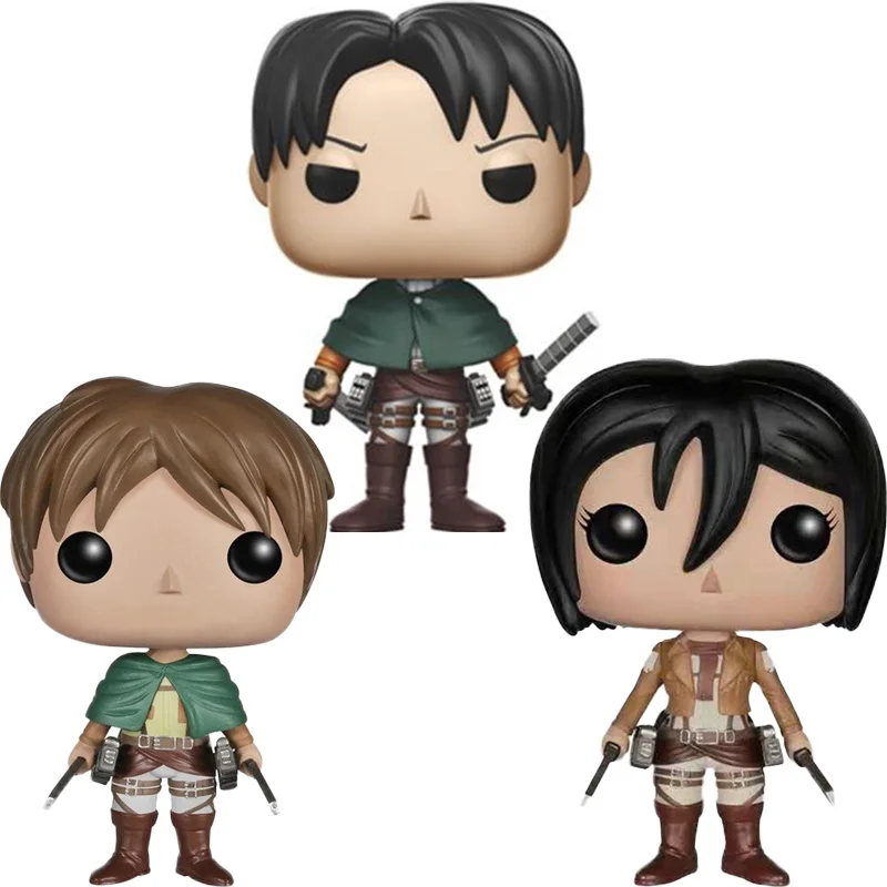 Фигурки из поп-аниме атака на Титанов MIKASA ACKERMANN #21 Levi #235 #239 Эрен джаеж #20