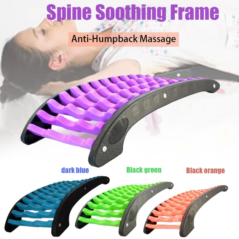 

Newest Spine Aligner Back Stretch Equipment Back Massager Lumbar Vertebrae Pain Relief Corrective Frame Promotion