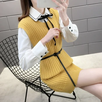 

155434 room side row No.1 Middle] actual photo of new medium and long waistband and twist vest