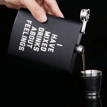 

8o Stainless Steel Hip Flask Set Best Man Gift Box Packing Luxury Alcohol Hip Flasks Whiskey Wine Bottles Drinkware Groom Gift