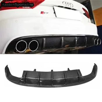 

For Audi A7 S7 S-Line Carbon Fiber Rear Body Kit Bumper Diffuser Car Styling 2012~2016 Only S7 Sline