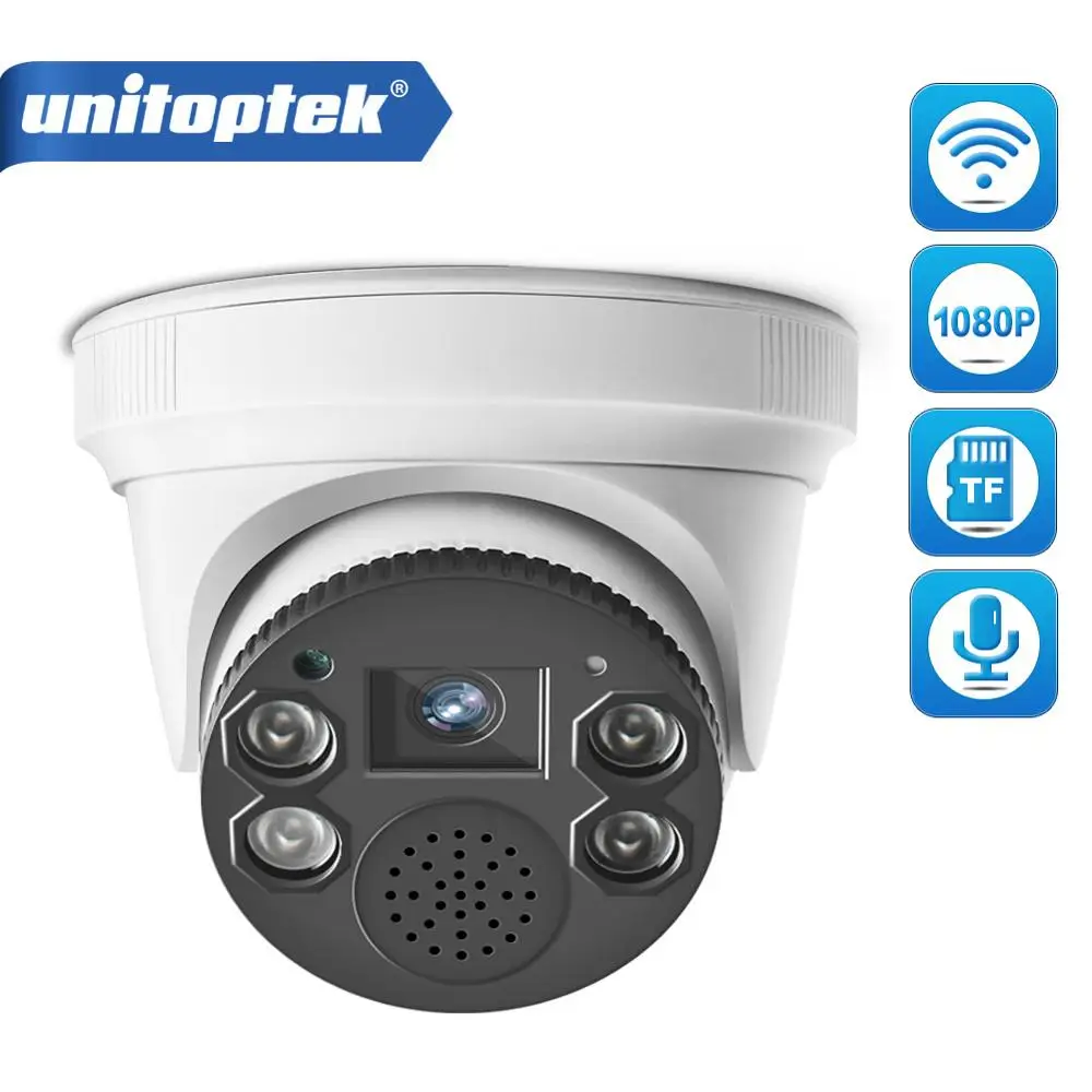 HD 1080P WIFI IP Camera Audio Record 2.0MP Wireless Onvif Night Vision Indoor Dome 2-Way P2P APP iCsee | Безопасность и защита