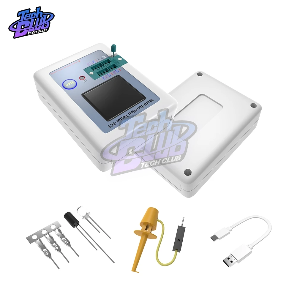 LCR-TC1 LCR TC1 Colorful Display Multifunctional TFT Backlight Transistor Tester for Diode Triode Capacitor Resistor