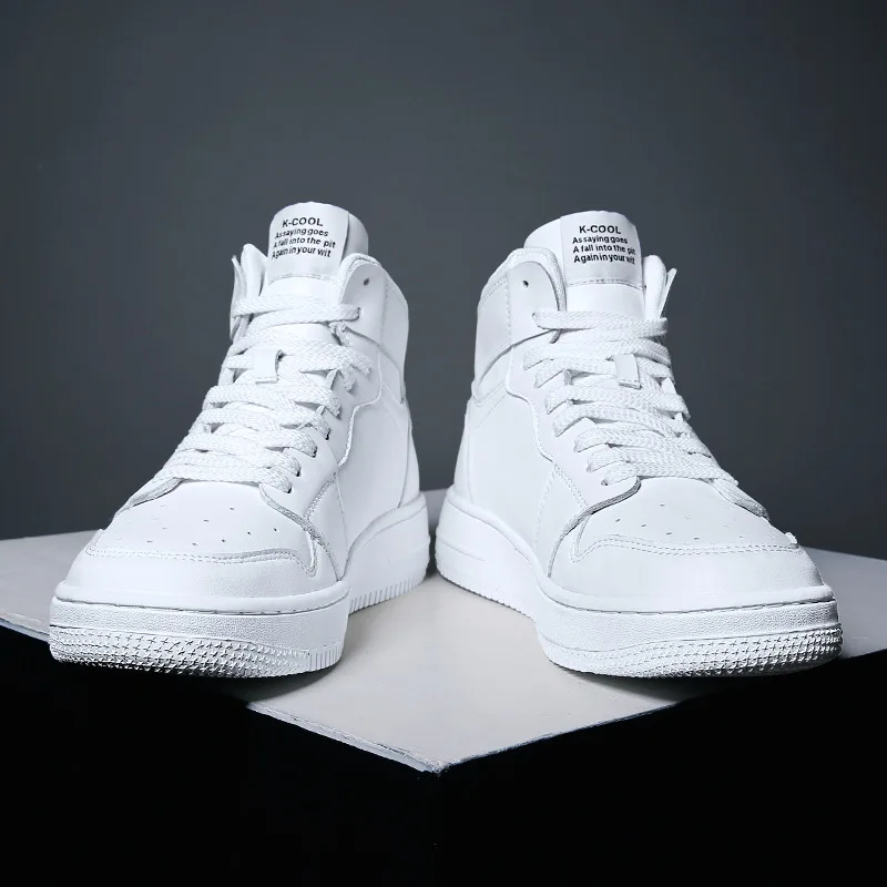 

Casual Fashion Man Shoes Winter Cotton-padded Shoes High-Top Shoes Men's Korean-style Trend plus Velvet Warm Board Shoes Winter