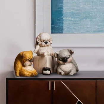 

Creative Cool Cartoon Puppy Children-Access Savings Bank Student Desk Decorations Coin Storage Tank Decoration