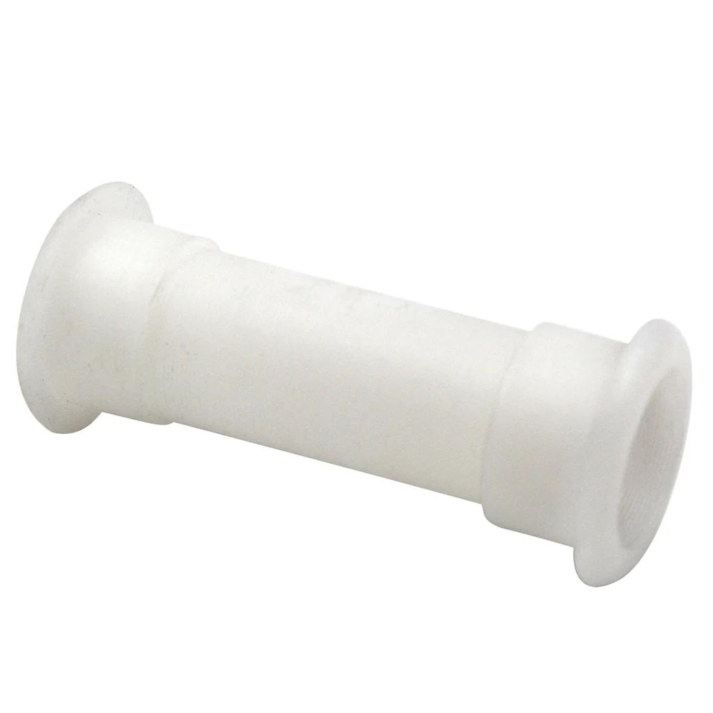 3/4 Inch Plastic Thru-hull Drain Tube - Concave Head for Transom Motorwell