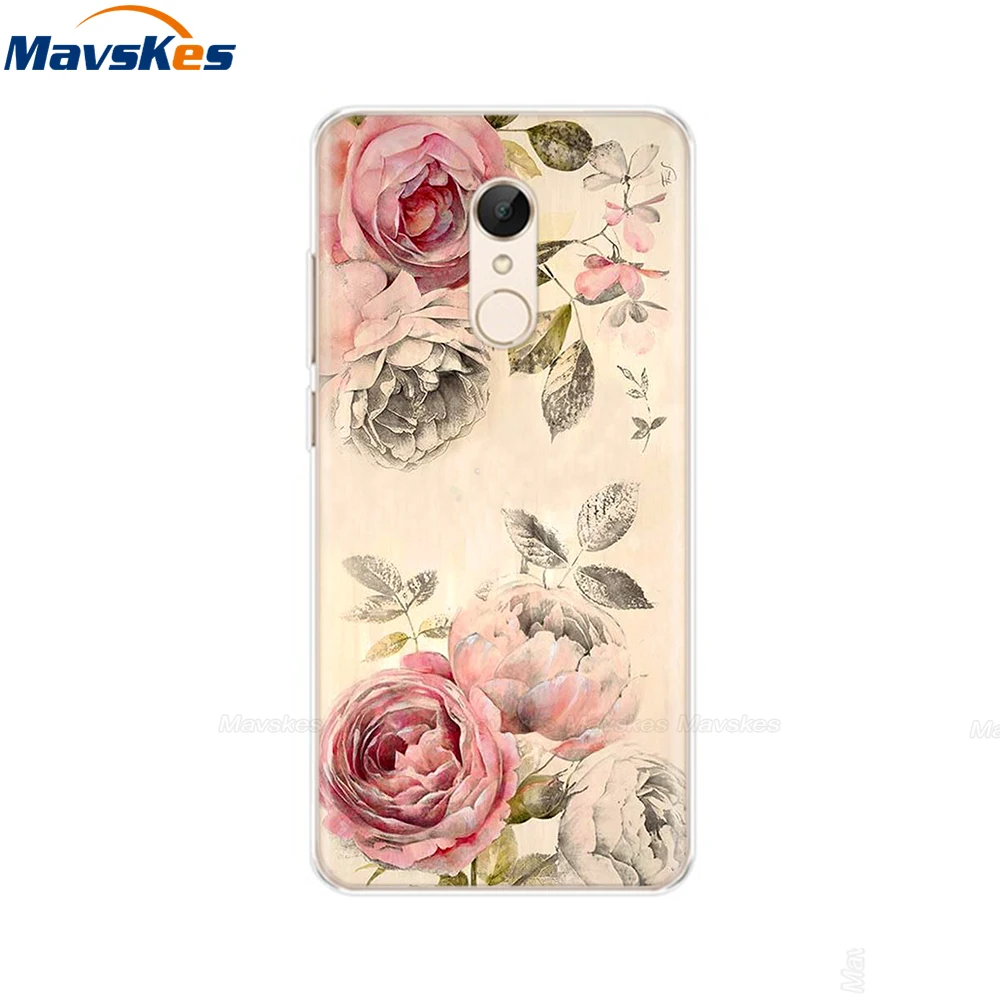 46 Для Xiaomi Redmi 5 чехол на телефон чехол Redmi 5 Plus силиконовый чехол для Funda xiomi Xiaomi Redmi 5 plus 5 Capas Redmi5 чехол бампер - Цвет: 46