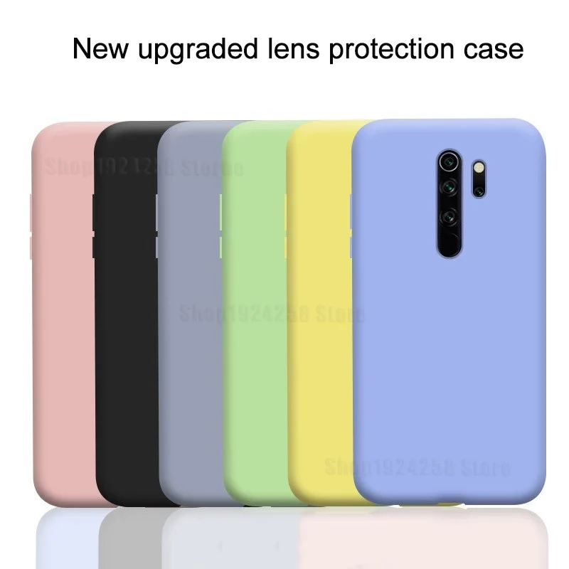 Жидкий силиконовый чехол для Xiaomi mi note10 pro тонкий мягкий 8lite 8SE 9 9t CC9 CC9E 9SE | Мобильные
