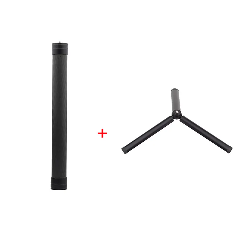 Pole and Tripod Стержень из углеродного волокна для Dji Osmo Mobile 2 3 Ronin-S Feiyu G5 G6 P Smooth 4 Zhiyun Crane ручной карданный удлинитель - Цвет: Pole and Tripod